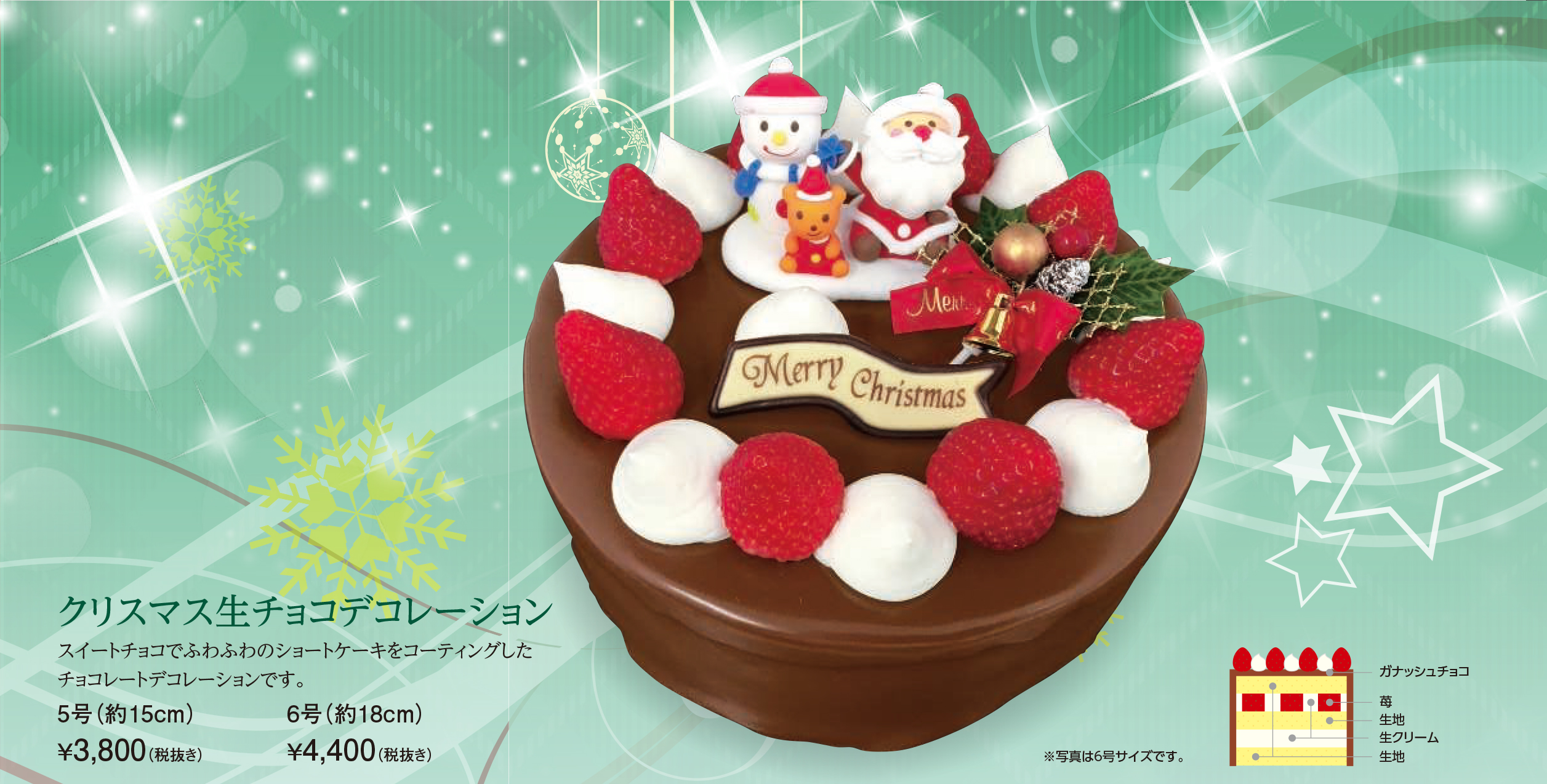 クリスマス生チョコデコレーション